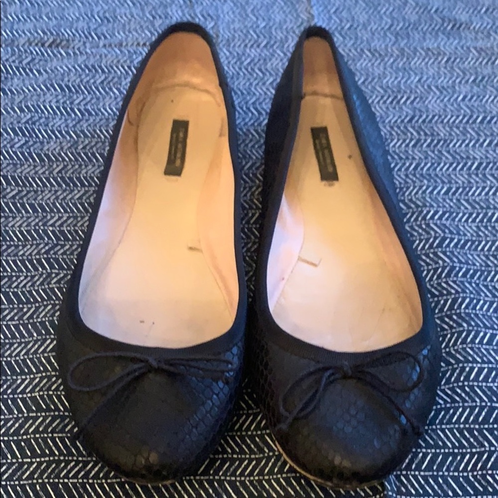 Zara Printed Python Comfortable Ballerina Shoe - image 1